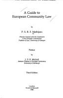 A guide to European community law