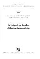 Zur Problematik der Herstellung gleichwertiger Lebensverhältnisse