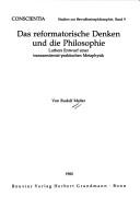Das reformatorische Denken und die Philosophie