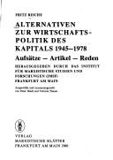 Alternativen zur Wirtschaftspolitik des Kapitals, 1945-1978