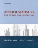 Applied statistics for public administration