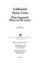 California's power crisis