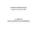 La obra de Manuel Bretón de los Herreros