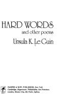 Hard words, and other poems
