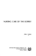 Nursing care of the elderly