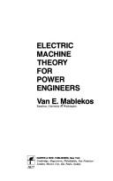 Electric machine theory for power engineers