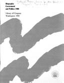 Biography--government and politics
