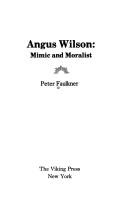 Angus Wilson, mimic and moralist