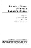 Boundary element methods in engineering science