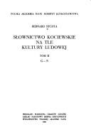 Słownictwo kociewskie na tle kultury ludowej