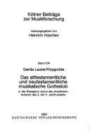 Das altestamentliche und neutestamentliche musikalische Gotteslob