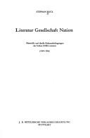 Literatur Gesellschaft Nation
