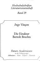 Die Einakter Bertolt Brechts