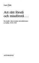 Att rätt förstå och missförstå ..