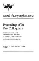 Records of early English drama