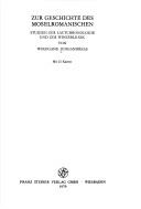 Zur Geschichte des Moselromanischen