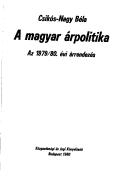 A magyar árpolitika