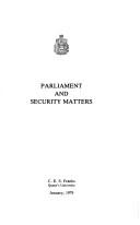 Parliament and security matters