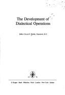 The Development of dialectical operations
