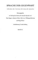 Kommunikationsorientierte Textgrammatik