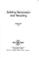 Building renovation and recycling