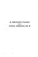 El inmigrante italiano en la novela argentina del 80