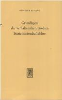 Grundlagen der verhaltenstheoretischen Betriebswirtschaftslehre
