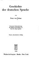 Geschichte der deutschen Sprache