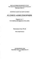 Ældres arbejdsophør =