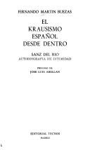 El krausismo español desde dentro