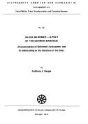 David Schirmer, a poet of the German baroque