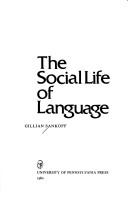 The social life of language