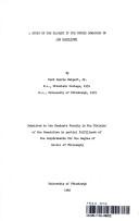 A study of the imagery in the Gothic romances of Ann Radcliffe