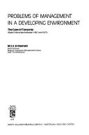 Problems of management in a developing environment