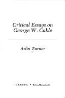 Critical essays on George W. Cable