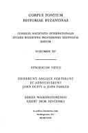 The Synodicon vetus