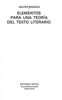 Elementos para una teoría del texto literario