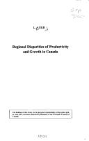 Regional disparities of productivity and growth in Canada