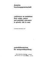 Conference on Mutations, their Origin, Nature, and Potential Relevance to Genetic Risk in Man, Jahreskonferenz 1977