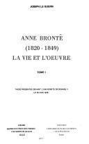 Anne Brontë (1820-1849)