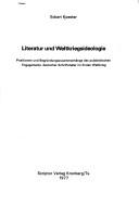 Literatur und Weltkriegsideologie