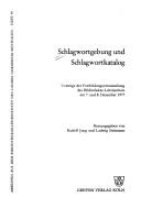 Schlagwortgebung und Schlagwortkatalog