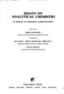 Essays on analytical chemistry