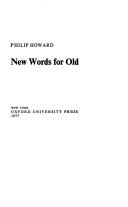 New words for old