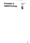 Concepts of applied ecology