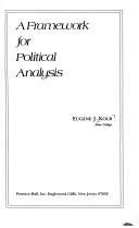 A framework for political analysis