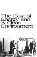 The Cost of energy and a clean environment