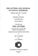The letters and journal of Gustav Steinbart, German military colonist to British Kaffraria, Cape Province, South Africa