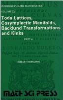 Toda lattices, cosymplectic manifolds, Bäcklund transformations, and kinks