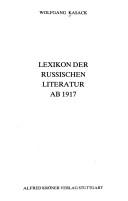 Lexikon der russischen Literatur ab 1917